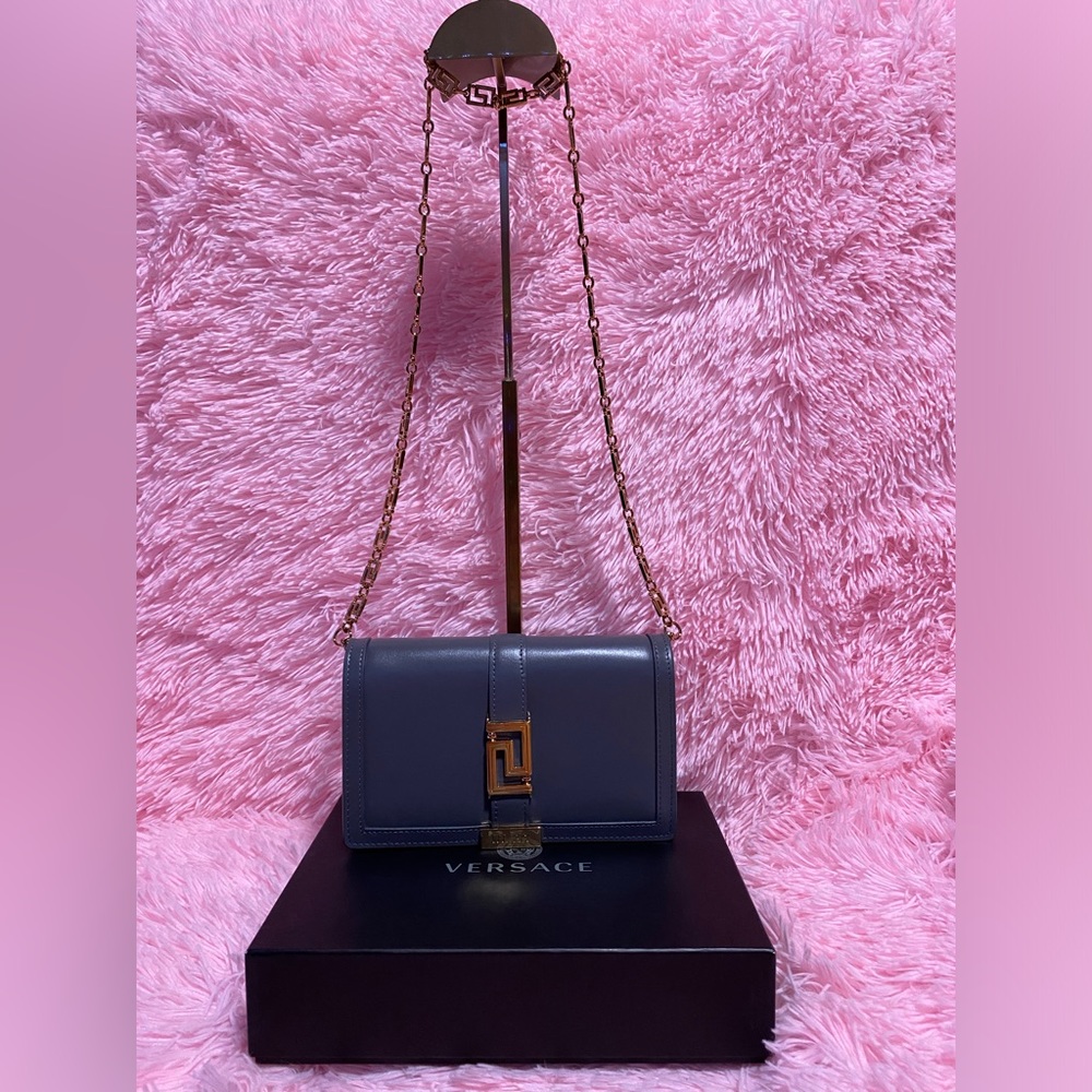 Authentic Versace Greca Goddess Leather Wallet On… - image 2